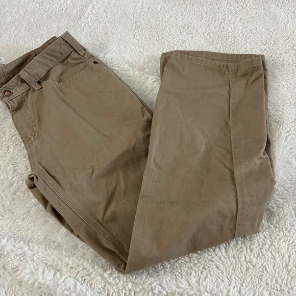 Carhartt Pants - Carhartt Women's Biege Canvas Work Pants Size 6 30in Grunge Core 100% Cotton